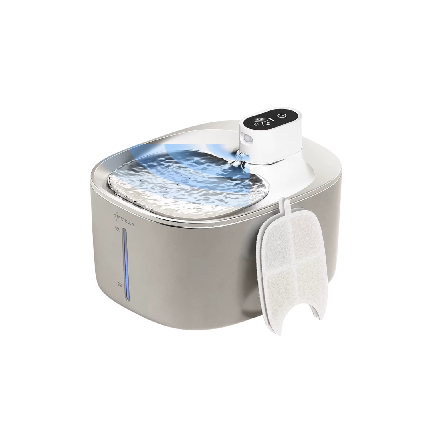 APETDOLA 4L Cordless Pet Fountain | High-Grade Stainless Steel & 6-Layer Filtration